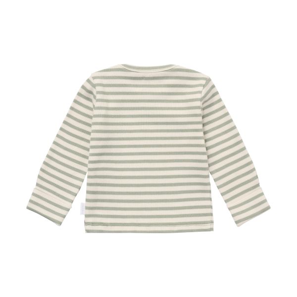 Noppies Shirt Stripe Lange Mouw - Maat 50 - Iceberg Green Noppies Shirt Stripe Lange Mouw - Maat 50 - Iceberg Green