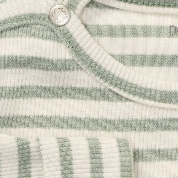 Noppies Shirt Stripe Lange Mouw - Maat 50 - Iceberg Green Noppies Shirt Stripe Lange Mouw - Maat 50 - Iceberg Green