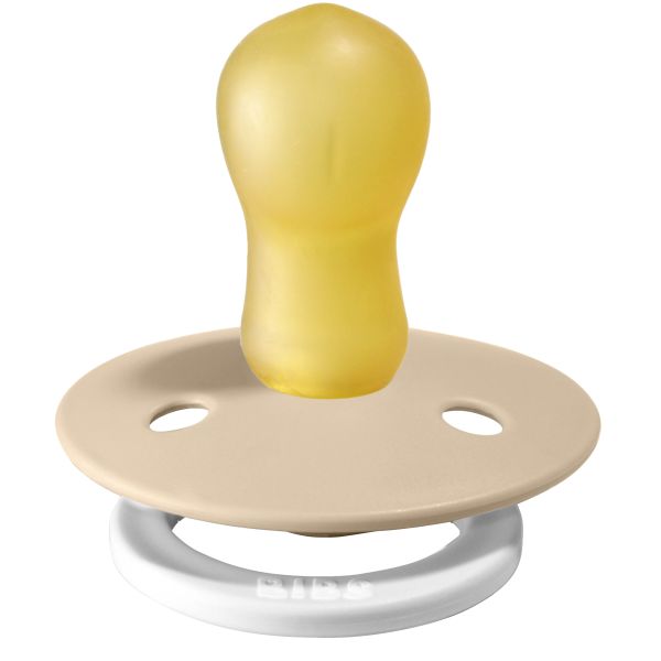 Bibs Fopspeen 18mnd+ Glow Vanilla