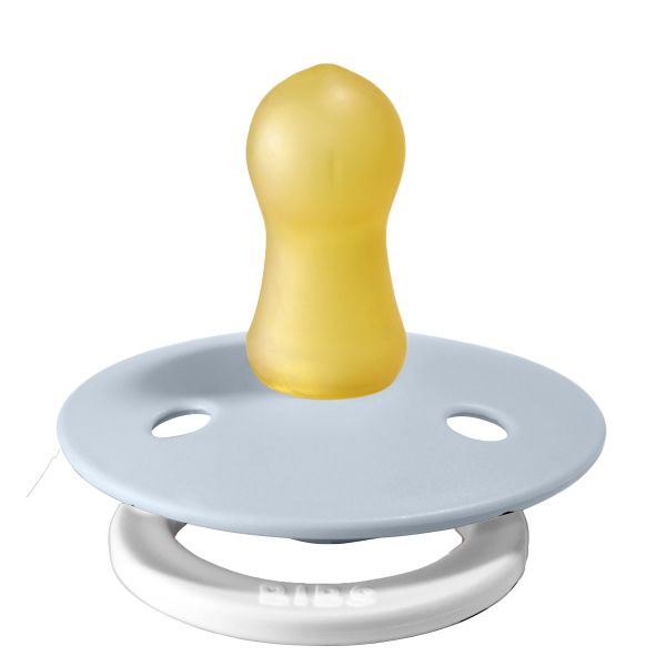 BiBs Glow In The Dark Fopspeen - Rond - 0-6 Mnd - Baby Blue BiBs Glow In The Dark Fopspeen - Rond - 0-6 Mnd - Baby Blue