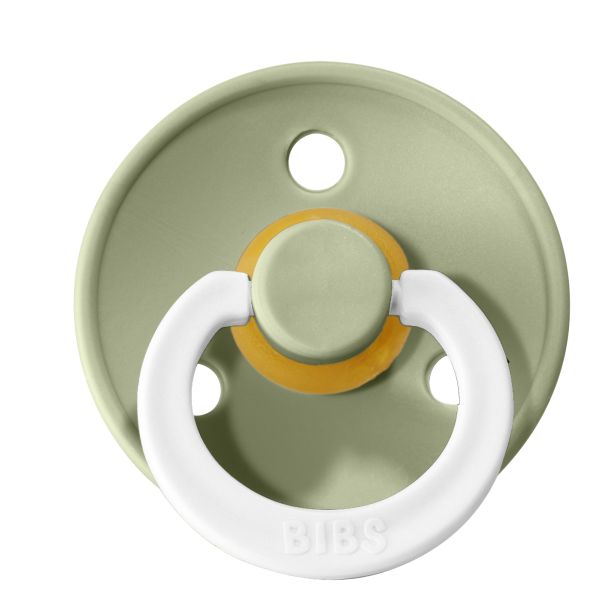 BiBs Glow In The Dark Fopspeen - Rond - 0-6 Mnd - Sage BiBs Glow In The Dark Fopspeen - Rond - 0-6 Mnd - Sage