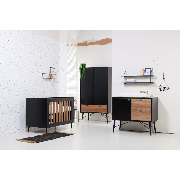 TWF Ledikant 60x120 Retro Black TWF Ledikant 60x120 Retro Black