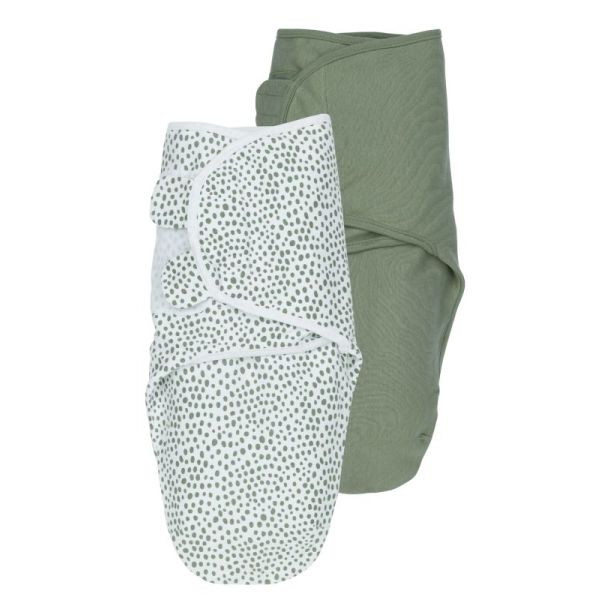 SwaddleMeyco 2-Pack Cheetah/Uni Forest Green 0-3 Maanden