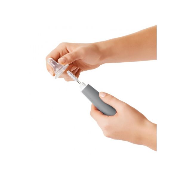 OXO Tot Flessen En Spenenborstel Met Staander Grey