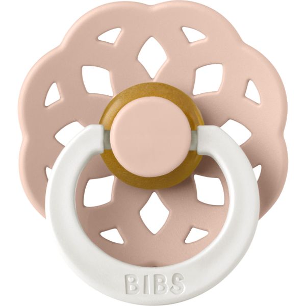 BiBs Boheme Glow In The Dark Fopspeen - Rond - 6-18 Mnd - Blush