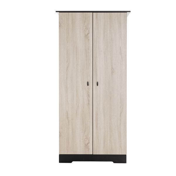 Interbaby Ledikant 60 x 120 - Commode 1 deur 3 vakken - Hanglegkast Basalt