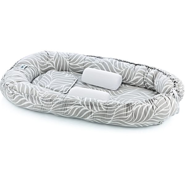 Babyjem Babynest Grijs/Bladeren Patroon