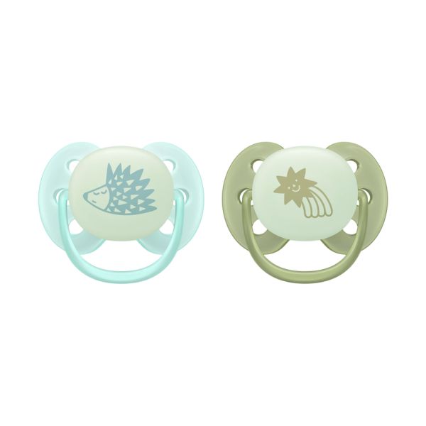 Philips Avent Fopspeen - Ultra Soft Nighttime - 0-6 maanden - 2 stuks - Glow in the Dark Philips Avent Fopspeen - Ultra Soft Nighttime - 0-6 maanden - 2 stuks - Glow in the Dark