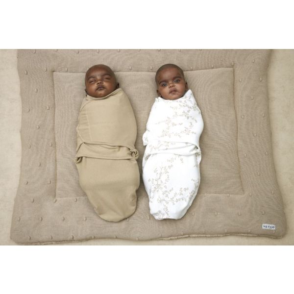 SwaddleMeyco 2-Pack Branches Sand/Uni Sand0-3 Maanden SwaddleMeyco 2-Pack Branches Sand/Uni Sand0-3 Maanden
