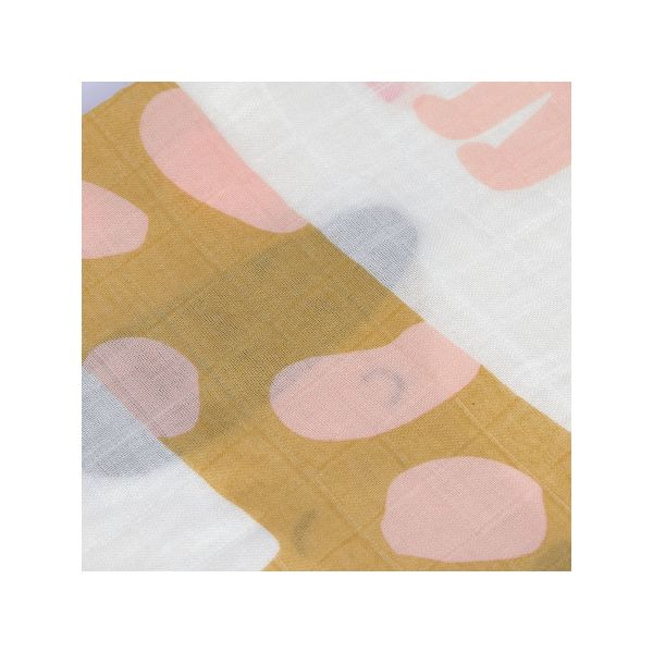 Lässig Heavenly Soft Swaddle L Little Mateys Spicy Orange 80 x 80 cm 3-Pack
