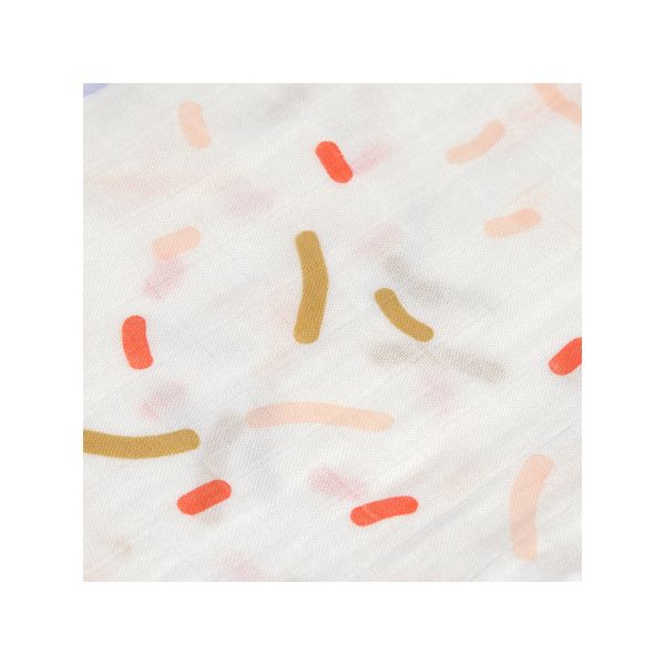 Lässig Heavenly Soft Swaddle L Little Mateys Spicy Orange 80 x 80 cm 3-Pack