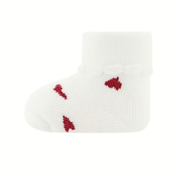 Ewers Babysokken 3-Pack - Hartjes/Streepjes - Rood/Wit Ewers Babysokken 3-Pack - Hartjes/Streepjes - Rood/Wit