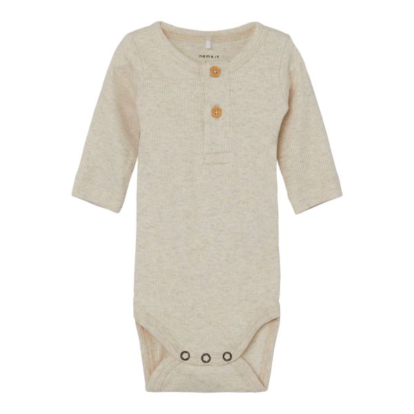 Name It Romper Kab Button Peyote Melange maat 68