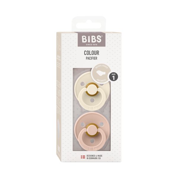 BiBs Fopspeen - Anatomisch - 2 Stuks - 0-6 Mnd - Ivory/Blush BiBs Fopspeen - Anatomisch - 2 Stuks - 0-6 Mnd - Ivory/Blush