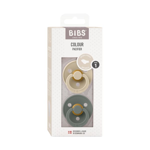 BiBs Fopspeen - Anatomisch - 2 Stuks - 0-6 Mnd - Vanilla/Pine
