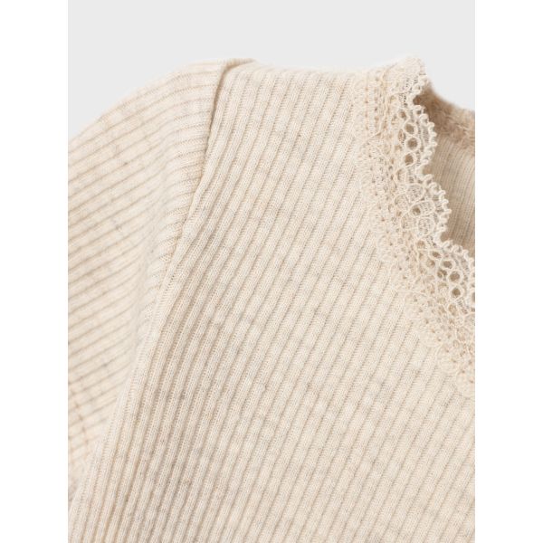 Name It Romper Kab Lace Korte Mouw Peyote Melange maat 50