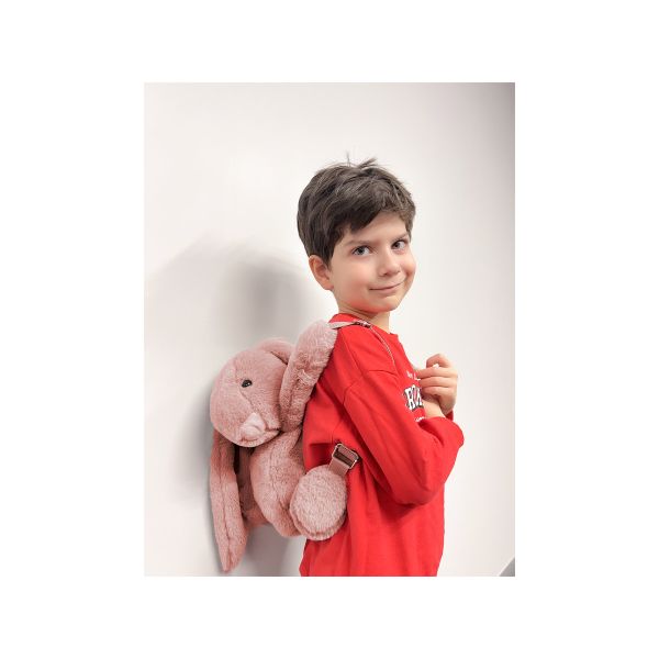 Babyjem Kinderrugzak Pluche Konijn Roze