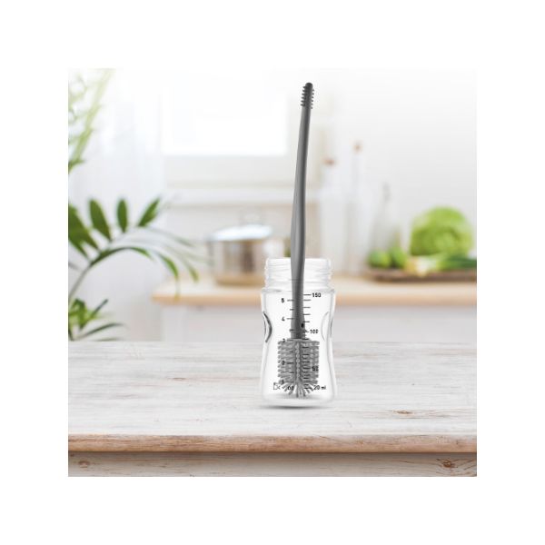 Babyjem Flessen- en Speenborstel Grijs
