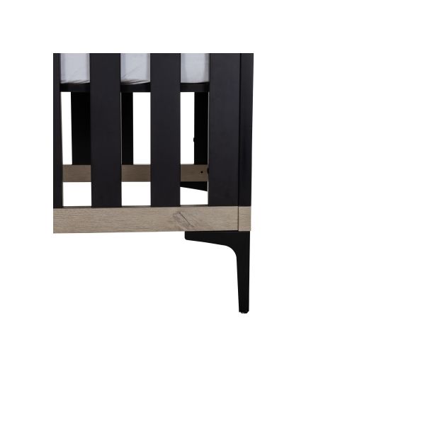 Interbaby Ledikant 70 x 140 Strips Zwart