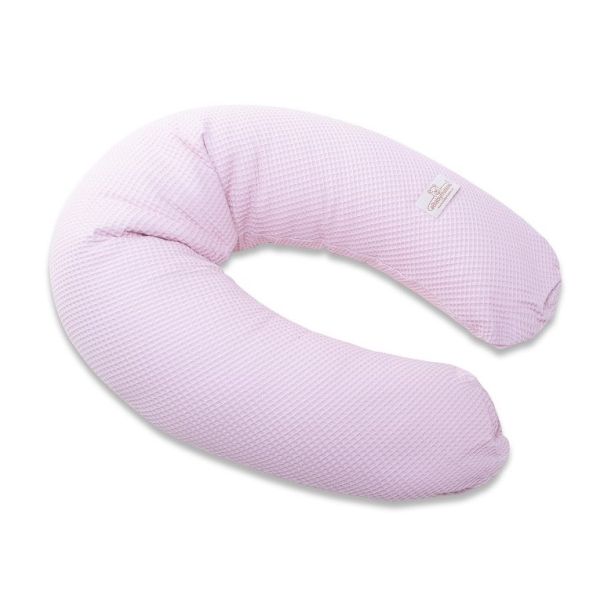 Babymatex Voedingskussen Relax Waffle Light Pink