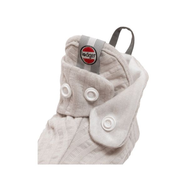 Lodger Slipper Seersucker Steel 3-6mnd 3-6 maanden