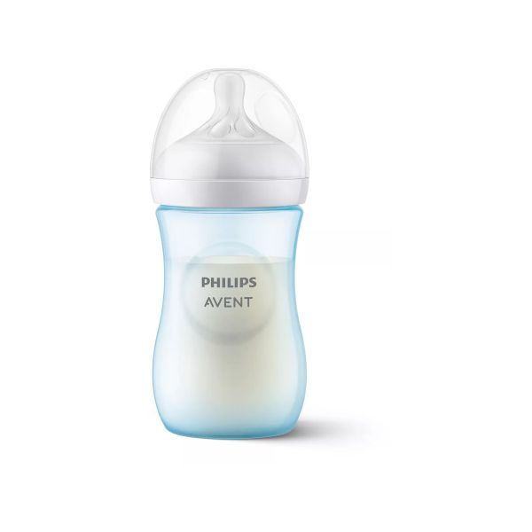 Philips Avent Fles Natural Response Blauw 260ml Philips Avent Fles Natural Response Blauw 260ml