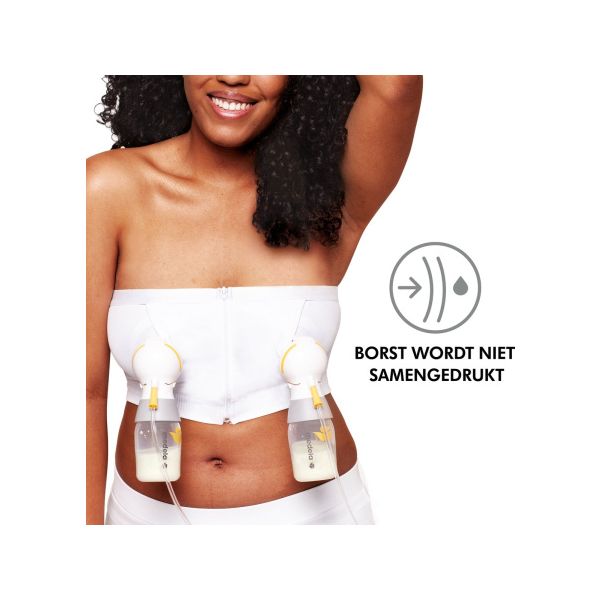 Medela Hands-Free™ Kolfbeha Wit M Medela Hands-Free™ Kolfbeha Wit M