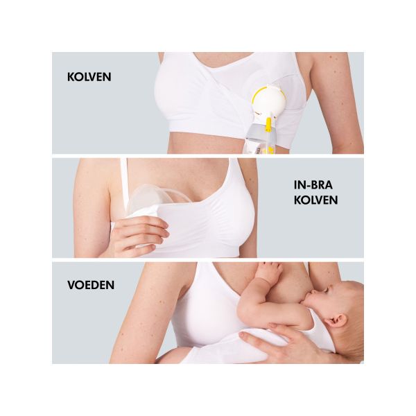 Medela 3-in-1 Borstvoedings- En Kolfbeha Wit XL Medela 3-in-1 Borstvoedings- En Kolfbeha Wit XL