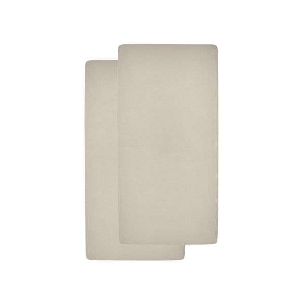 Meyco Wieghoeslaken Jersey Sand 40 x 80/90 cm (2-Pack)