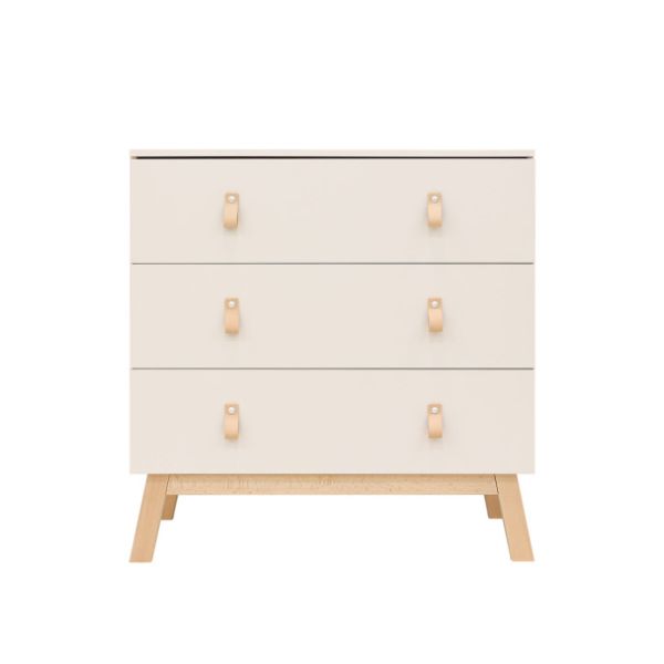 Bopita Meegroeibed 70 x 140 cm - Commode - Lines - Dune / Natural