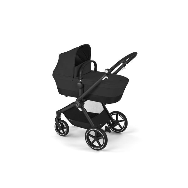 Cybex Kinderwagen Eos Lux BLK Moon Black Incl. Aton B2 i-Size & Adapter