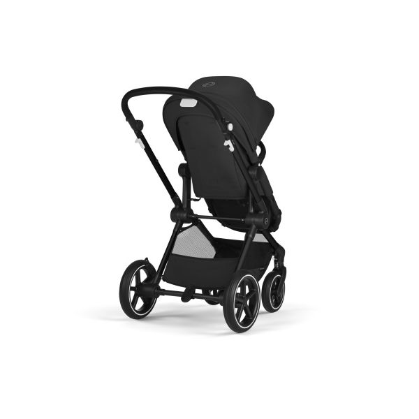Cybex Kinderwagen Eos Lux BLK Moon Black Incl. Aton B2 i-Size & Adapter