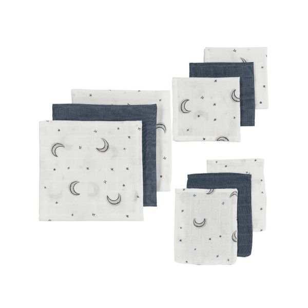 Meyco Starterset Hydrofiel Moon Indigo 9-Pack
