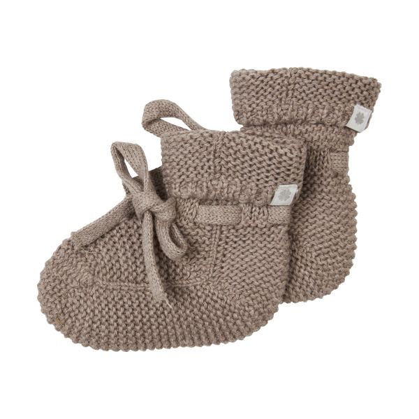 Noppies Slofjes Knit Nelson Taupe Melange