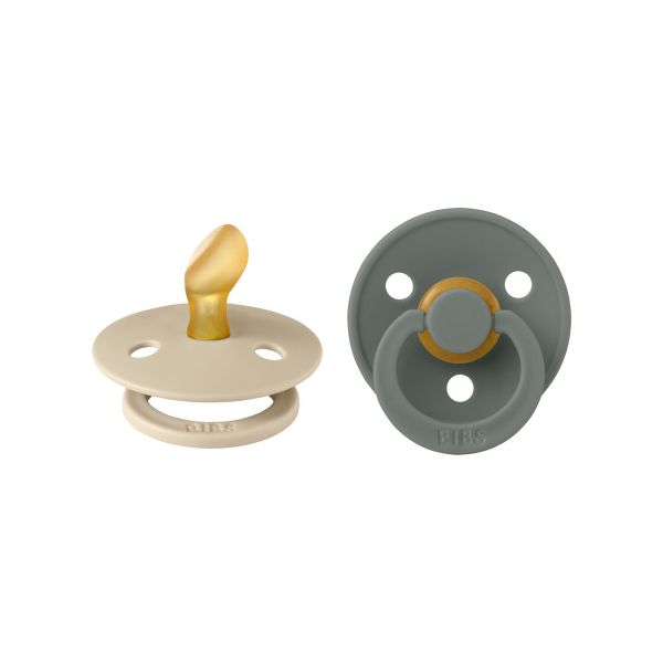 BiBs Fopspeen - Anatomisch - 2 Stuks - 0-6 Mnd - Vanilla/Pine BiBs Fopspeen - Anatomisch - 2 Stuks - 0-6 Mnd - Vanilla/Pine