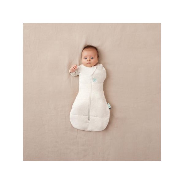 Ergopouch Cocoon Inbaker Slaapzak Oatmeal Marle 2,5 Tog 3-6mnd