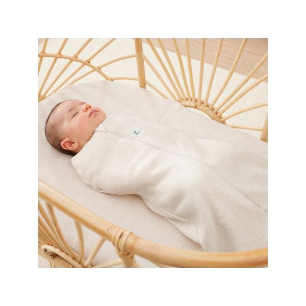 Ergopouch Cocoon Inbaker Slaapzak Oatmeal Marle 1,0 Tog 3-6mnd