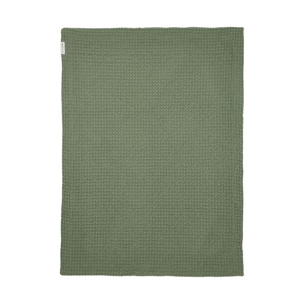 Meyco Wiegdeken Waffle Cotton Olive Green 75x100 cm