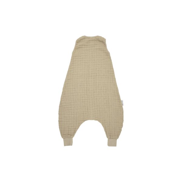 Meyco Baby Uni Zomer Slaapoverall Jumper - 92 cm - Pre-Washed Hydrofiel - Sand