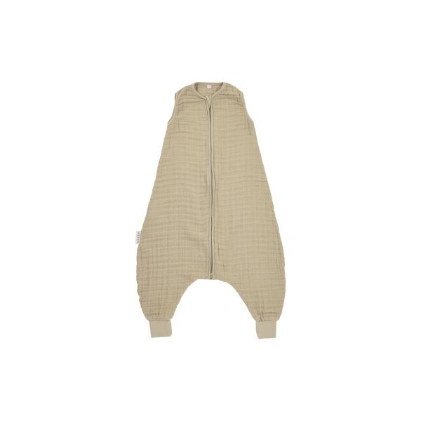 Meyco Baby Uni Zomer Slaapoverall Jumper - 104 cm - Pre-Washed Hydrofiel - Sand