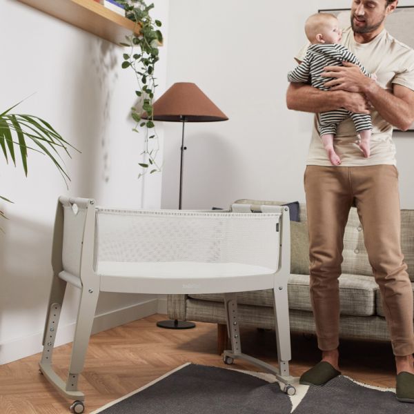 Snuz Bedside Crib SnuzPod Studio Oslo Grey