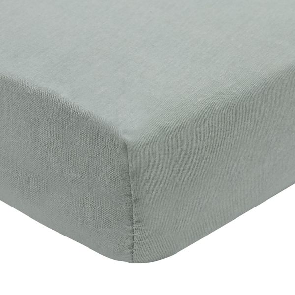 Jollein Hoeslaken Jersey - 2 Stuks - 40/50 x 80/90 cm - Sea Green/Biscuit 
