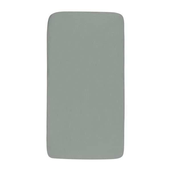 Jollein Hoeslaken Jersey - 40/50x80/90 cm - 2 Stuks - Sea Green/Ivory