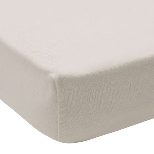 Jollein Hoeslaken Jersey - 40/50x80/90 cm - 2 Stuks - Sea Green/Ivory