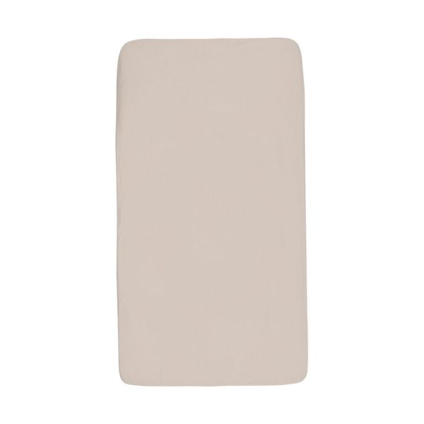 Jollein Hoeslaken - Jersey - 2 Stuks - 60×120 cm - Oatmeal/Sand