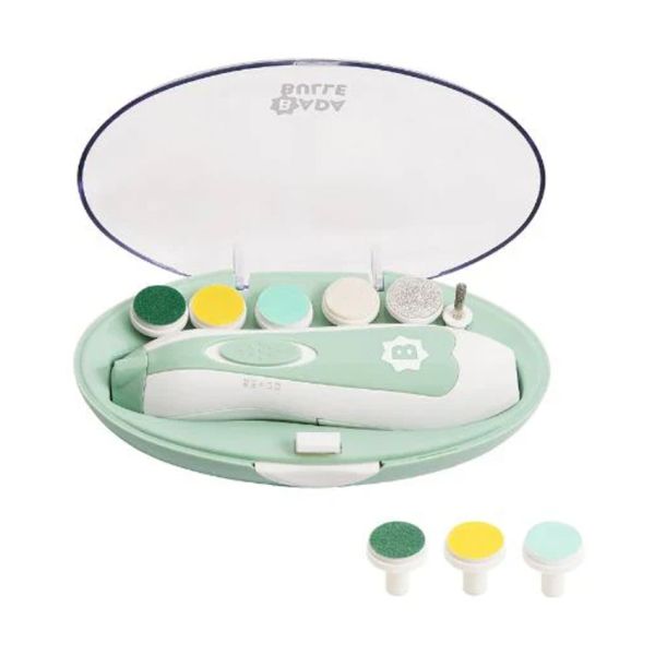 Badabulle Elektrische Nagelvijl - Mint - Inclusief 9 Opzetstukken