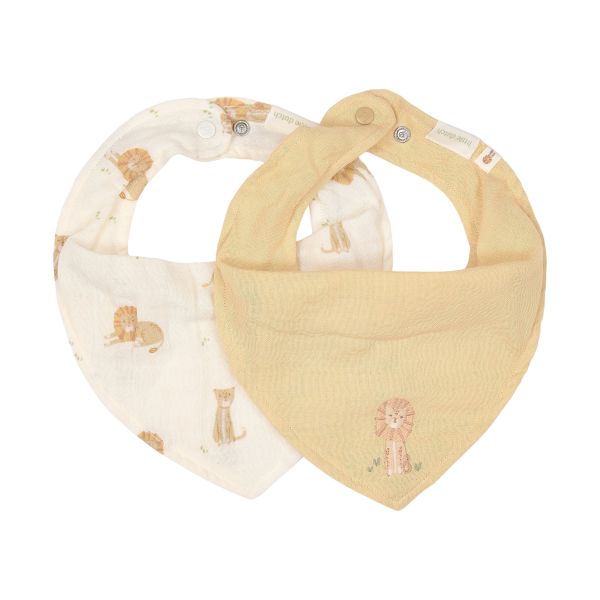 Little Dutch Safari Leo Bandana Slab - 2-Pack - Geel Little Dutch Safari Leo Bandana Slab - 2-Pack - Geel