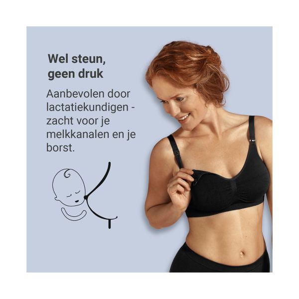 Carriwell Voedingsbh - Original - Zwart - S/M Carriwell Voedingsbh - Original - Zwart - S/M