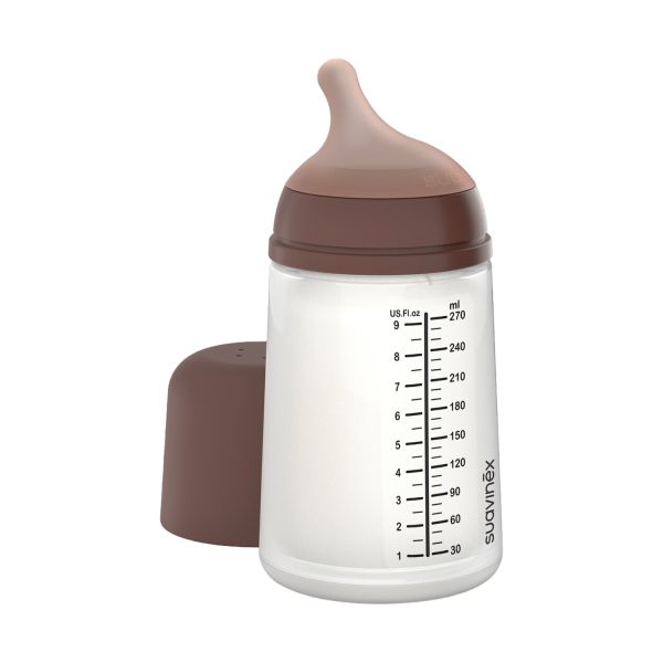 Suavinex Zero Zero Anti-Koliek Fles - Medium Flow - 270ml - Deep Suavinex Zero Zero Anti-Koliek Fles - Medium Flow - 270ml - Deep