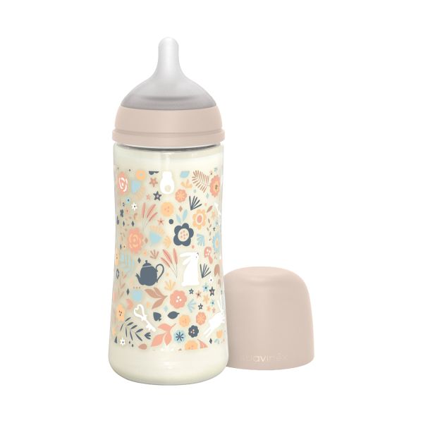 Suavinex Wonderland SX Pro Fles - Fast Flow - 360ml - Roze